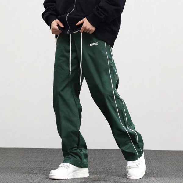 Men's Fashionable Retro Leisure Tappered Trousers Men's Loose Cargo Pants With Side Pockets Long Pants Trousers For Street Everyday Jogger Out - Image 2