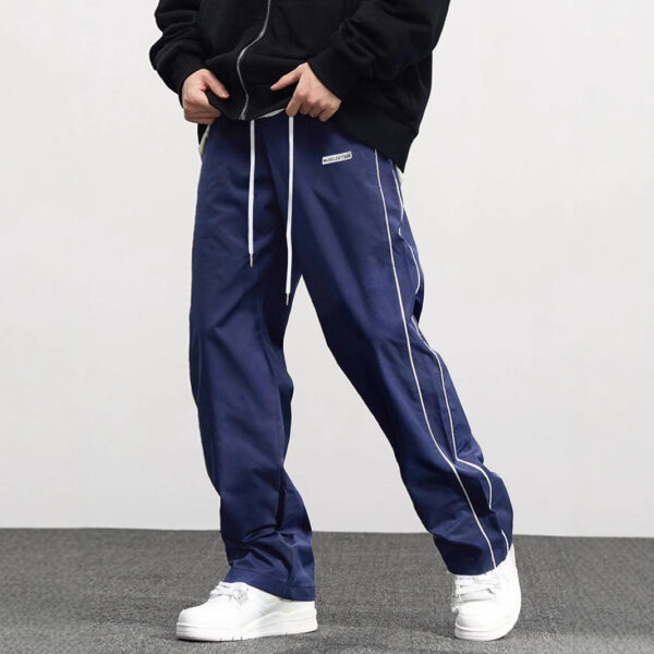 Men's Fashionable Retro Leisure Tappered Trousers Men's Loose Cargo Pants With Side Pockets Long Pants Trousers For Street Everyday Jogger Out - Image 5