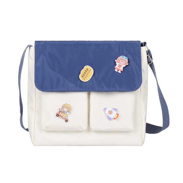 Mori Student Messenger Bag Female Cute Girl Heart Hit Color Single Shoulder Bag - Image 3