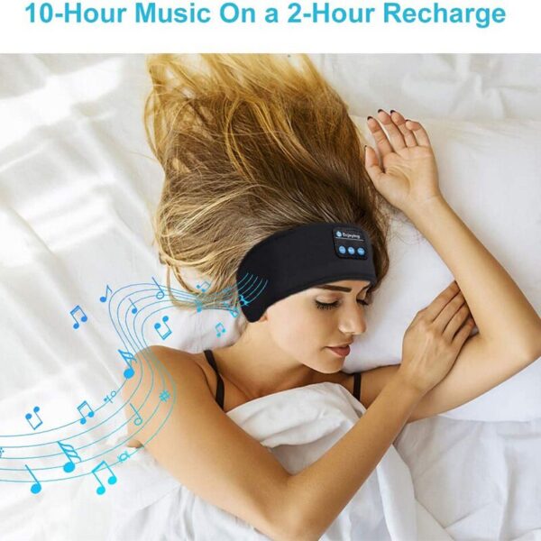 Fone Bluetooth Earphones Sports Sleeping Headband Elastic Wireless Headphones Music Eye Mask Wireless Bluetooth Headset Headband - Image 6