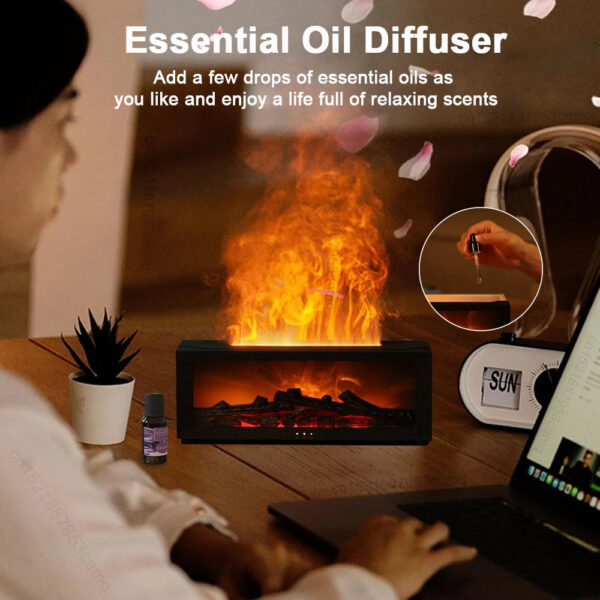 Log Fire Effect Air Humidifier - Image 6