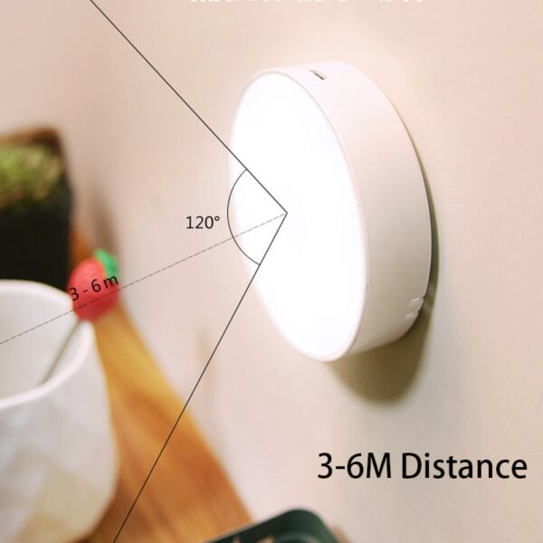 LED Smart Human Body Sensor Night Lamp Emergency Automatic Lighting USB Charging Wireless Magentic Suction Use Night Light - Image 4