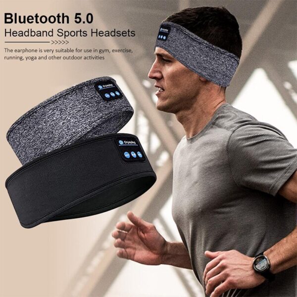 Fone Bluetooth Earphones Sports Sleeping Headband Elastic Wireless Headphones Music Eye Mask Wireless Bluetooth Headset Headband - Image 4