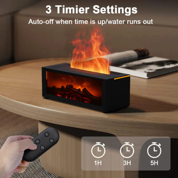 Log Fire Effect Air Humidifier - Image 4