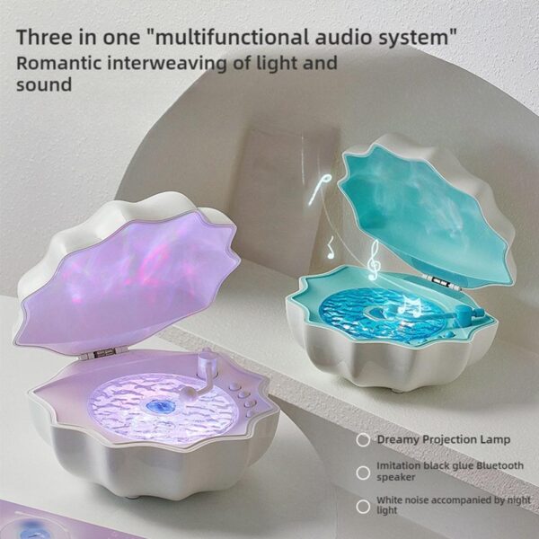 Creative Shell Light Wireless Bluetooth Speaker High-quality Subwoofer Sleeping Desktop Ornaments Romantic Gift For Friends - Image 2