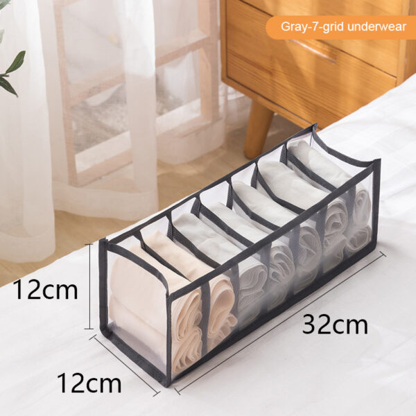 1pc Underwear Drawer Organizer Storage Box Foldable Closet Organizers Drawer Divider Storage Boxes For Underpants Socks Bra - Image 2