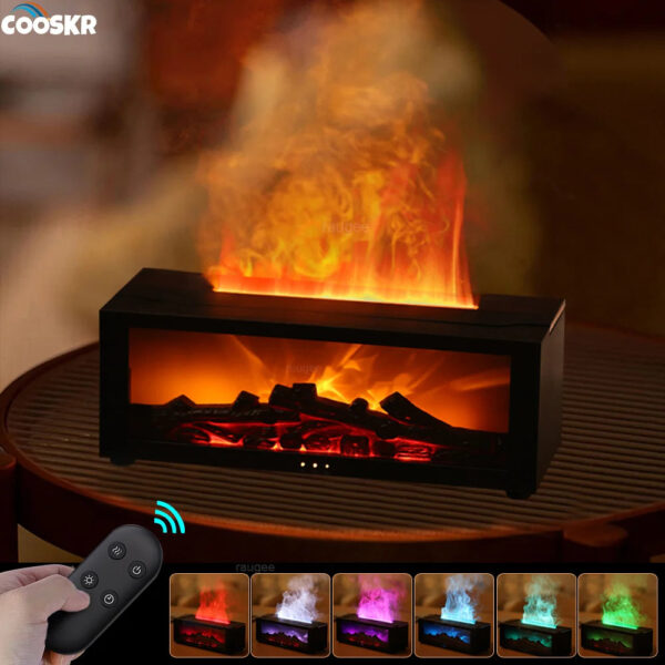 Log Fire Effect Air Humidifier