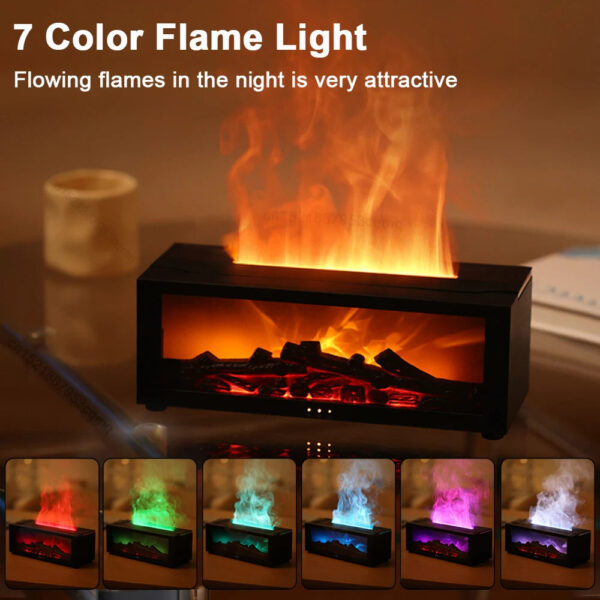 Log Fire Effect Air Humidifier - Image 3