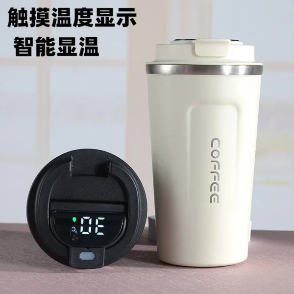 380/510ml Thermos Coffee Mug Stainless Steel Coffee Cup Temperature Display Vacuum Flask Thermal Tumbler Insulated Water Bottle - Image 3