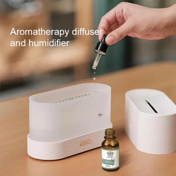 KINSCOTER Aroma Diffuser Air Humidifier Ultrasonic Cool Mist Maker Fogger Led Essential Oil Flame Lamp Difusor - Image 5