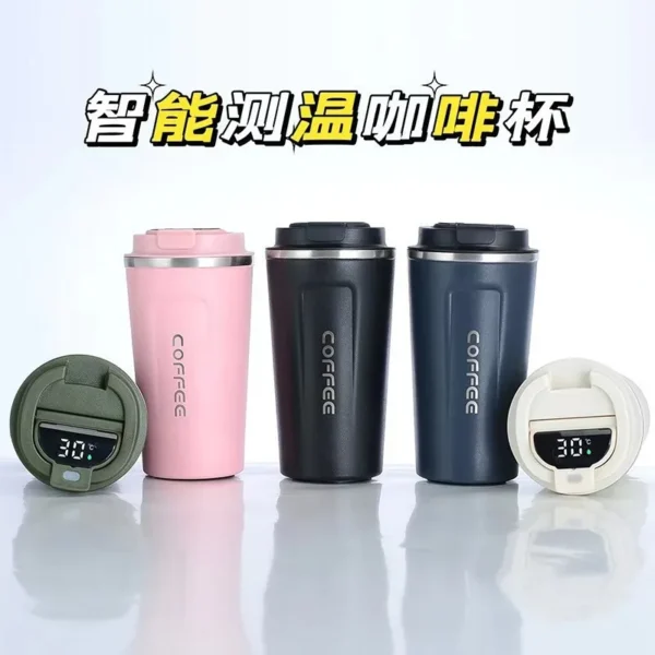 380/510ml Thermos Coffee Mug Stainless Steel Coffee Cup Temperature Display Vacuum Flask Thermal Tumbler Insulated Water Bottle - Image 5